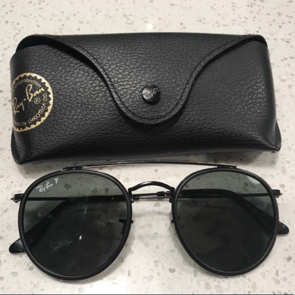 Ray-Ban Round Double Bridge Polarized Glasses
